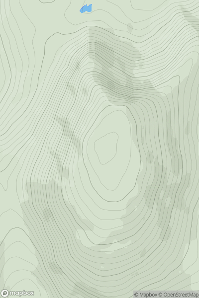 Thumbnail image for Slieve Snaght (Sliabh Sneachta) [Derryveagh, Glendowan] showing contour plot for surrounding peak